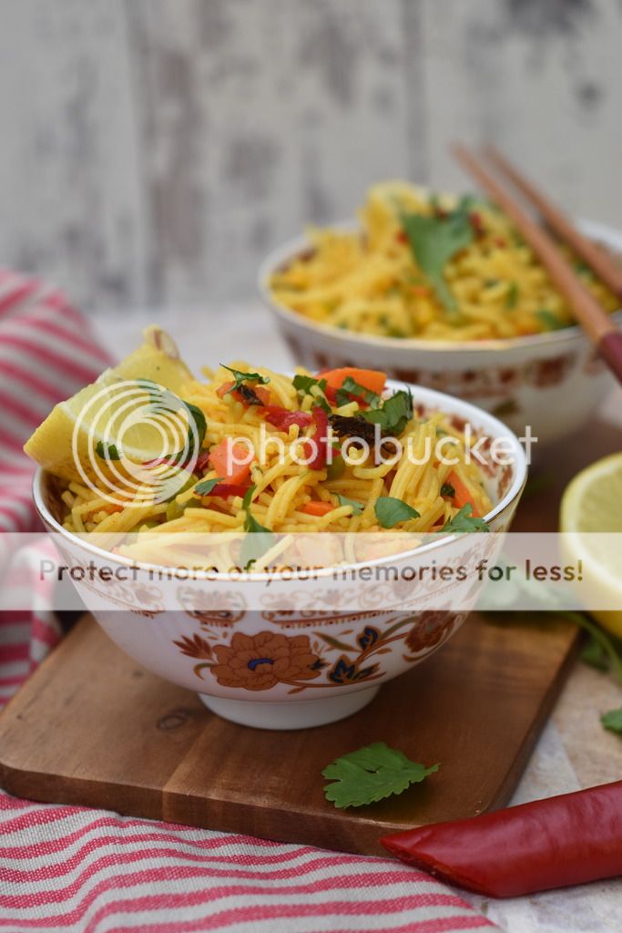 Vegetarian Vermicelli Fideo Pasta bowl. simply.food